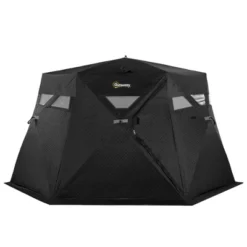 Outsunny 4 Person Insulated Ice Fishing Shelter 360-Degree View, Pop-Up Portable Ice Fishing Tent With Carry Bag, Two Doors And Anchors, Black 9 Outsunny 4 Person Insulated Ice Fishing Shelter 360-Degree View, Pop-Up Portable Ice Fishing Tent With Carry Bag, Two Doors And Anchors, Black -OUTSUNNY Sales GUEST d5618057 9b69 4f72 a3c7 cc770ce50bd3