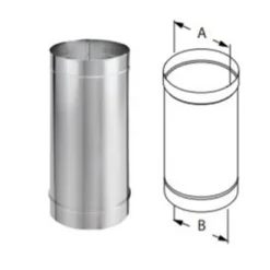 DuraVent DuraBlack 6DBK-48SS Stainless Steel Single Wall Wood Burning Stove Pipe Connector To Vent Smoke And Exhaust, 48 Inches Long X 6 Inch Diameter -OUTSUNNY Sales GUEST d6d0f839 4019 4423 8f10 180b4a76aadd