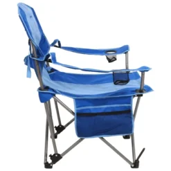 Kamp-Rite Outdoor Folding Tailgate Or Camping Lounge Chair With 2 Cupholders, Side Pocket, And Detachable Footrest, Blue (2 Pack) -OUTSUNNY Sales GUEST dd22d547 9ed8 4b2b 9f8a f2877bcdc028