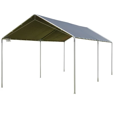 Outsunny 10'x20' Carport Heavy Duty Galvanized Car Canopy With Included Anchor Kit, 3 Reinforced Steel Cables 9 Outsunny 10'x20' Carport Heavy Duty Galvanized Car Canopy With Included Anchor Kit, 3 Reinforced Steel Cables - Image 7
