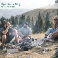 Leisure Sports Extra-Large 3-Season Envelope-Style Sleeping Bag With Carrying Bag - Navy -OUTSUNNY Sales GUEST e17a7d49 b184 482e 9db8 89908d06faf3