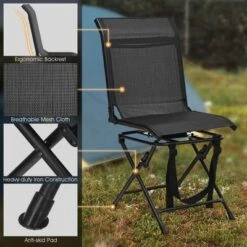 Costway Folding 360° Silent Swivel Hunting Chair Blind Chair All-weather Outdoor -OUTSUNNY Sales GUEST e1a370ef f0b0 4f8a 9318 129dc54eabef