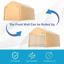 Costway 9x17 Ft Heavy Duty Carport Canopy PE Car Tent Steel Outdoor Garage Shelter 16 Costway 9x17 Ft Heavy Duty Carport Canopy PE Car Tent Steel Outdoor Garage Shelter -OUTSUNNY Sales GUEST e5be837d 42a3 46a1 ad30 7c0d971bc7fb