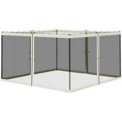 Outsunny 12' X 12' Replacement Mesh Sidewall Netting For Patio Gazebos And Canopy Tents With Zippers (Sidewall Only), Cream 9 Outsunny 12' X 12' Replacement Mesh Sidewall Netting For Patio Gazebos And Canopy Tents With Zippers (Sidewall Only), Cream -OUTSUNNY Sales GUEST e79f773d 22e0 4beb 8277 ab0c338bc318