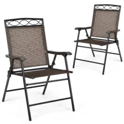 Tangkula 2PCS/4PCS Folding Camping Chair Patio Chairs For Backyard, Garden, Beach With Armrest & Backrest -OUTSUNNY Sales GUEST e808bb00 556d 4688 9b7f c1df6d846b9a