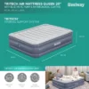 Bestway Tritech 20 Inch Thick Durable Comfortable Air Mattress With Ultra-Fresh Antimicrobial Coating & Built-in AC Pump For 4 Minute Inflation, Queen -OUTSUNNY Sales GUEST e86e7cb3 05f7 4de6 bf16 f180f5e3c7f1