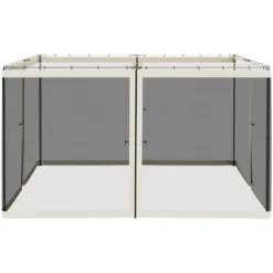 Outsunny 12' X 12' Replacement Mesh Sidewall Netting For Patio Gazebos And Canopy Tents With Zippers (Sidewall Only), Cream 10 Outsunny 12' X 12' Replacement Mesh Sidewall Netting For Patio Gazebos And Canopy Tents With Zippers (Sidewall Only), Cream -OUTSUNNY Sales GUEST eaf8487a ea30 4580 8069 69907c83f77e