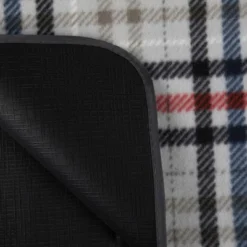 Oniva Blanket Tote Outdoor Carnaby Street Collection Picnic Blanket XL - Gray With Blue & Red Accents -OUTSUNNY Sales GUEST efd08807 4ec3 45b7 86d7 306ca22320ac