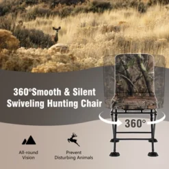 Costway Folding Silent Swivel Blind 360°Swivel Hunting Chair W/All-terrain Foot Pads -OUTSUNNY Sales GUEST f295ba16 1881 4cc7 bf4e 5bf7daaf1fd5