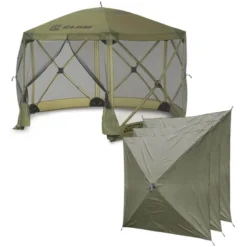 CLAM Quick-Set Escape 12 X 12 Foot Portable Pop-Up Camping Outdoor Gazebo Screen Tent Canopy Shelter And Carry Bag With Wind And Sun Panels Sets, Green 14 CLAM Quick-Set Escape 12 X 12 Foot Portable Pop-Up Camping Outdoor Gazebo Screen Tent Canopy Shelter And Carry Bag With Wind And Sun Panels Sets, Green -OUTSUNNY Sales GUEST f30b4aac 5e95 4f53 af68 8a6ff75d6160