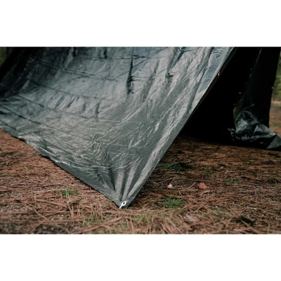 Stansport Medium-Duty Rip-Stop Tarp 10' X 12' - Dark Green - 4 Pack 5 Stansport Medium-Duty Rip-Stop Tarp 10' X 12' - Dark Green - 4 Pack - Image 3