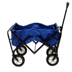 Mac Sports Collapsible Folding Steel Frame Outdoor Garden Wagon, Blue (3 Pack) -OUTSUNNY Sales GUEST fb046e8b 2a60 4d73 a981 a2ba9b2ae728