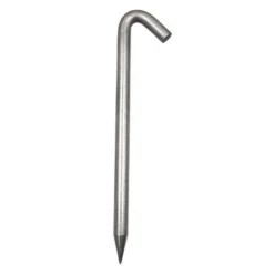 Moose Supply ASTM Standard Steel Tent Hook Stakes Heavy Duty Anchor For Tents, Inflatables, Tarps And More, 1" Diameter X 18" Length, Silver -OUTSUNNY Sales GUEST fec0072b f079 429b a073 7a325f57857f