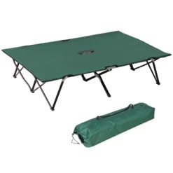 Outsunny 2 Person Folding Camping Cot, Portable Sleeping Cot With Carry Bag -OUTSUNNY Sales GUEST fff10e60 d8f4 47bd be40 9b01880bbd2b